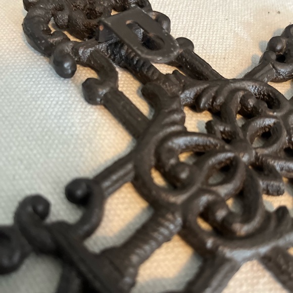 Vintage Black Cast Iron Wall Decor - Picture 1 of 4